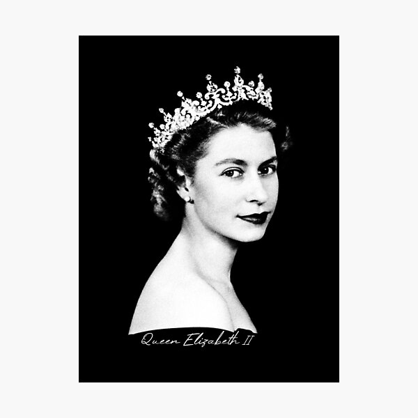 Item preview, Queen Elizabeth II - Retro designed and sold by RomancePool.