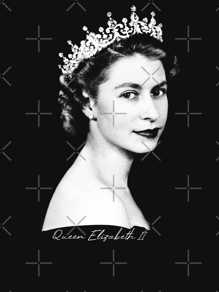 "Queen Elizabeth II Retro" Tshirt for Sale by RomancePool