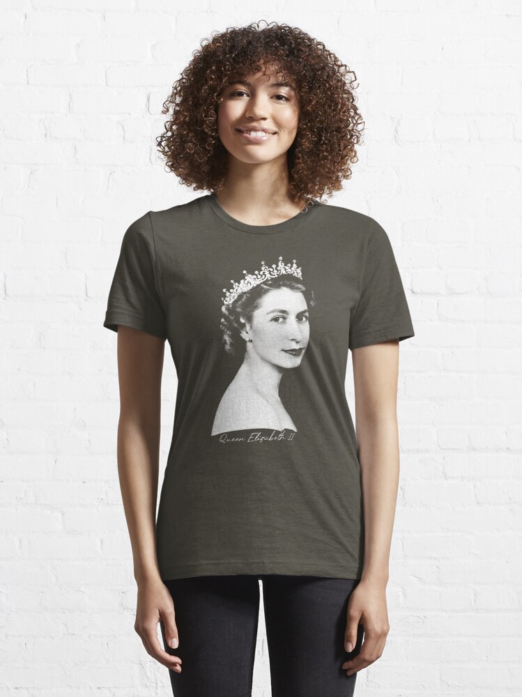 T-shirt essentiel 'Reine Elizabeth II - Rétro' : autre vue