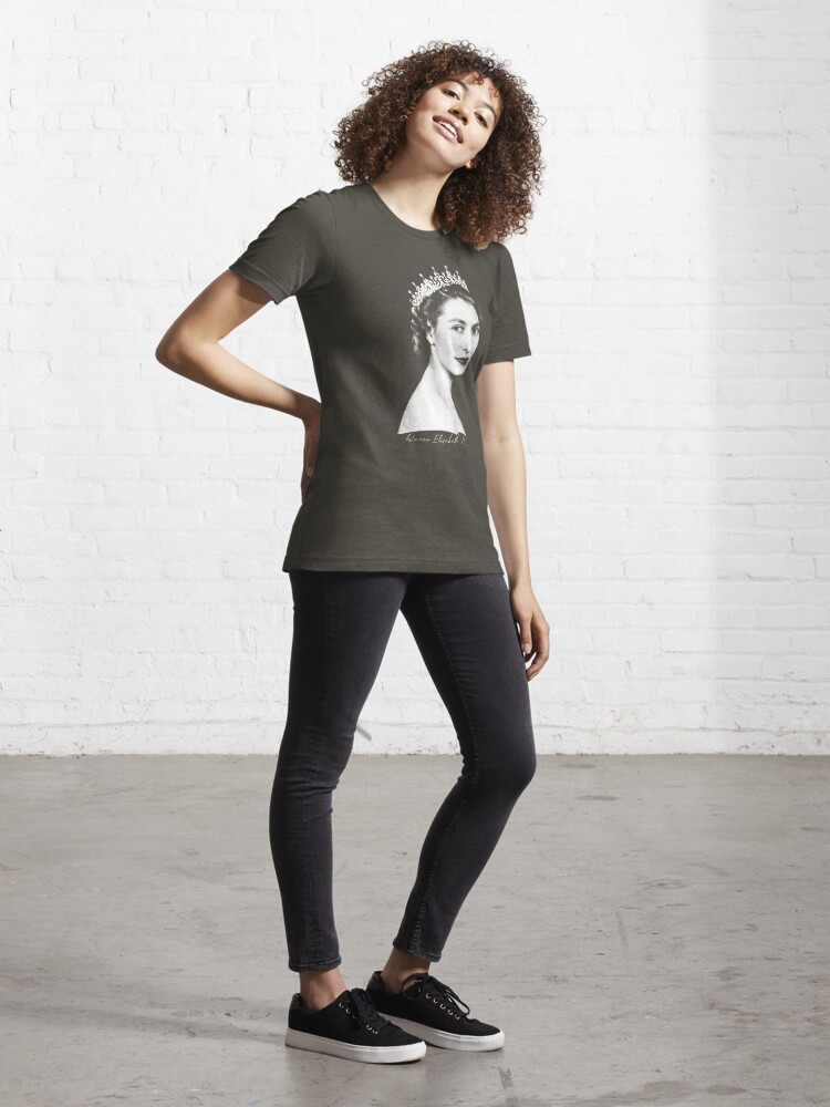 T-shirt essentiel 'Reine Elizabeth II - Rétro' : autre vue