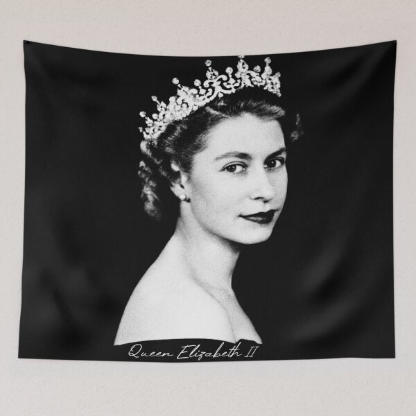Item preview, Queen Elizabeth II - Retro designed and sold by RomancePool.