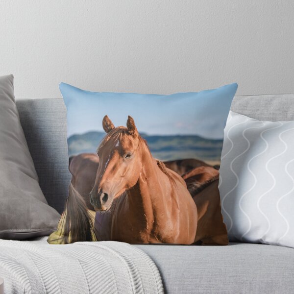 Item preview, Horse herd in Montana looking at camera designed and sold by BerryvineImage.