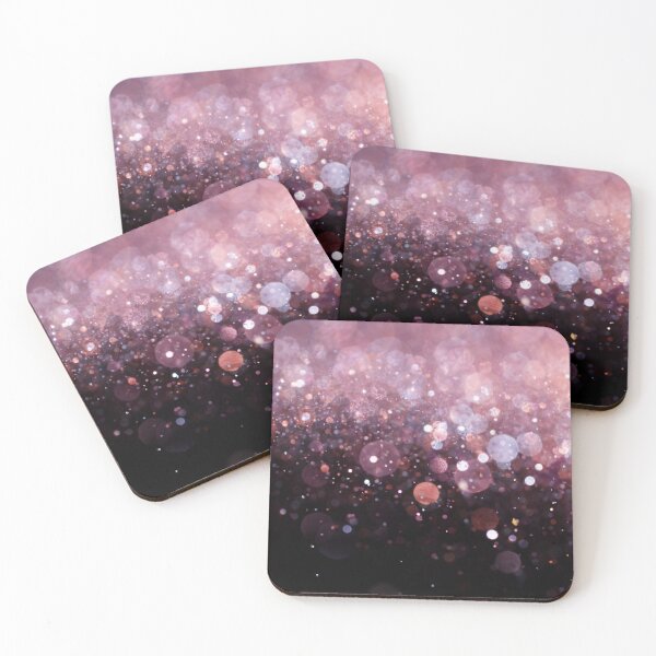 Item preview, Abstract red violet shiny lights on black background I designed and sold by fowons.