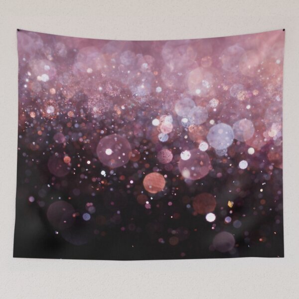 Item preview, Abstract red violet shiny lights on black background I designed and sold by fowons.