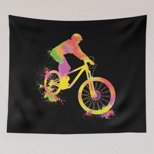 Item preview, Tie Dye Mountain Biker designed and sold by LazyBuffalo.