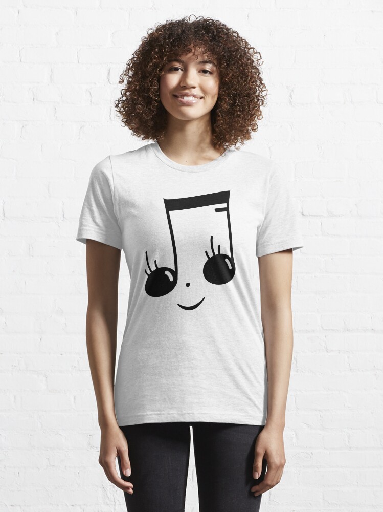 Alternate view of Smiling Music Notes Essential T-Shirt