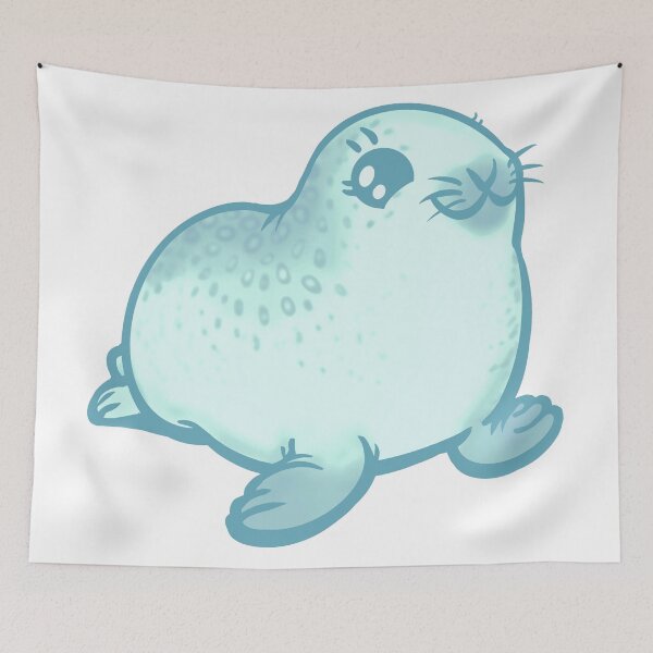 Item preview, Pale Ice Baby Ringed Seal the Animal designed and sold by RJKpoyp.