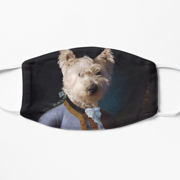 Darling Westie as Child Mozart Mask