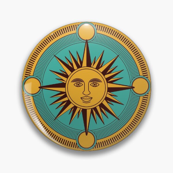 Item preview, Vintage Compass Sun Illustration designed and sold by ArtStore20.