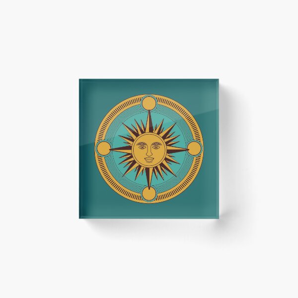 Item preview, Vintage Compass Sun Illustration designed and sold by ArtStore20.