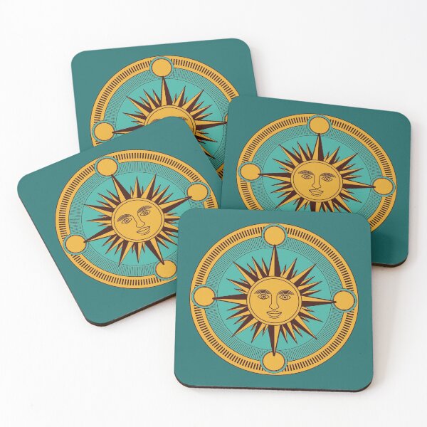 Item preview, Vintage Compass Sun Illustration designed and sold by ArtStore20.