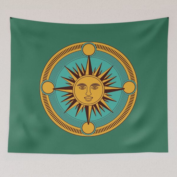 Item preview, Vintage Compass Sun Illustration designed and sold by ArtStore20.