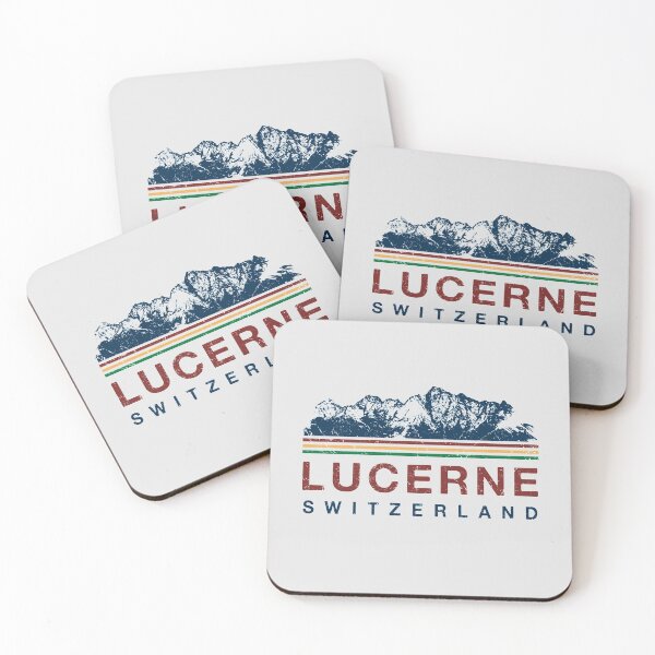 Item preview, Lucerne Switzerland Swiss Mountains Retro designed and sold by IronEcho.