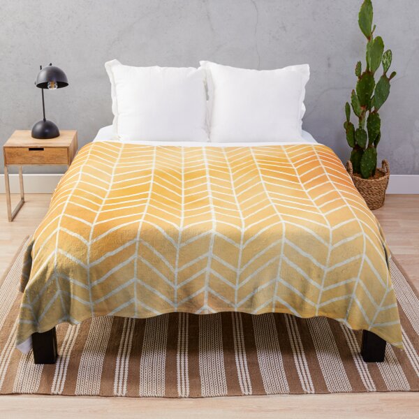 Item preview, Orange Watercolor Herringbone Pattern (orange/white) designed and sold by Design Minds Boutique.