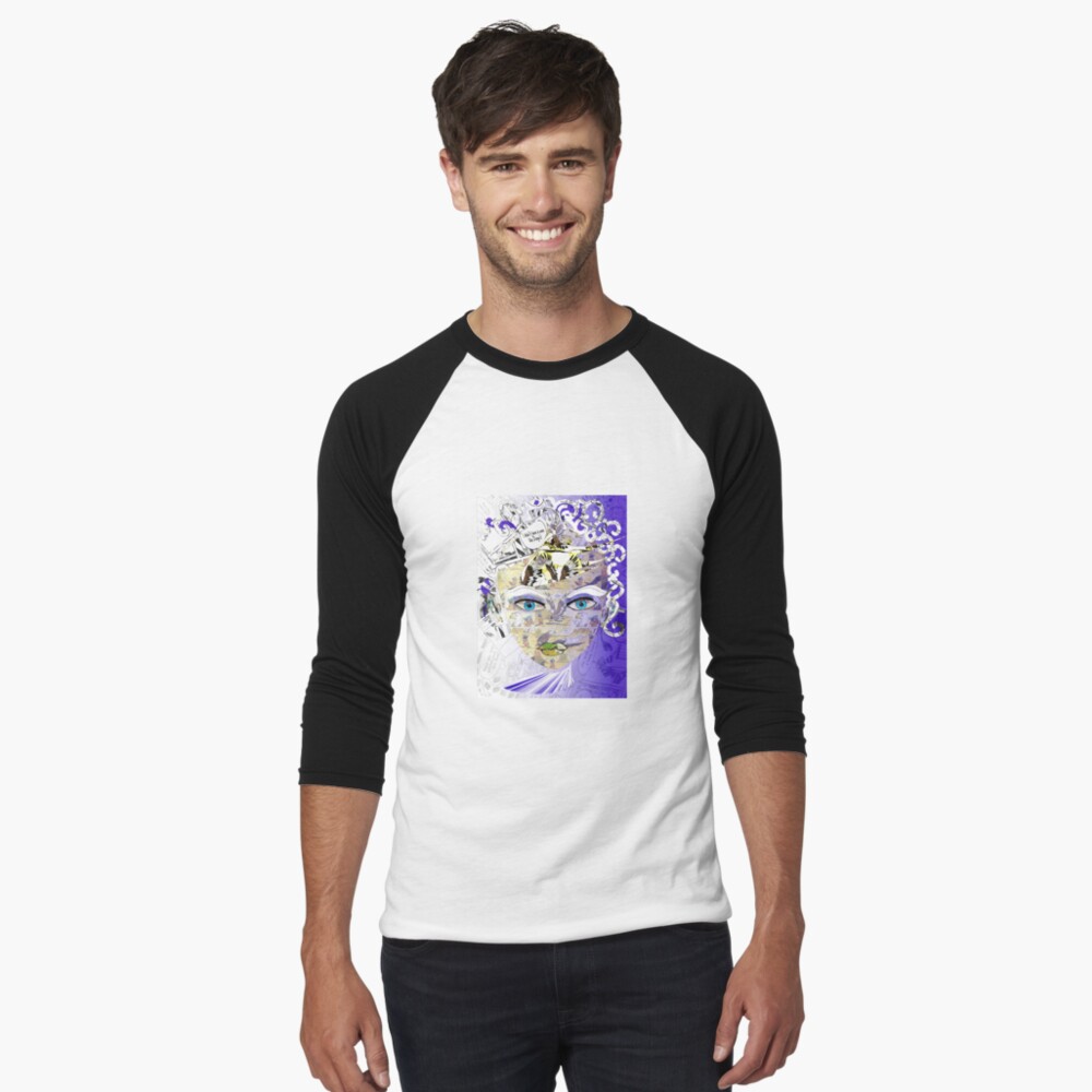 Vista previa del artículo con la obra «Camiseta ¾ estilo béisbol», diseñado y vendido por bertelv.