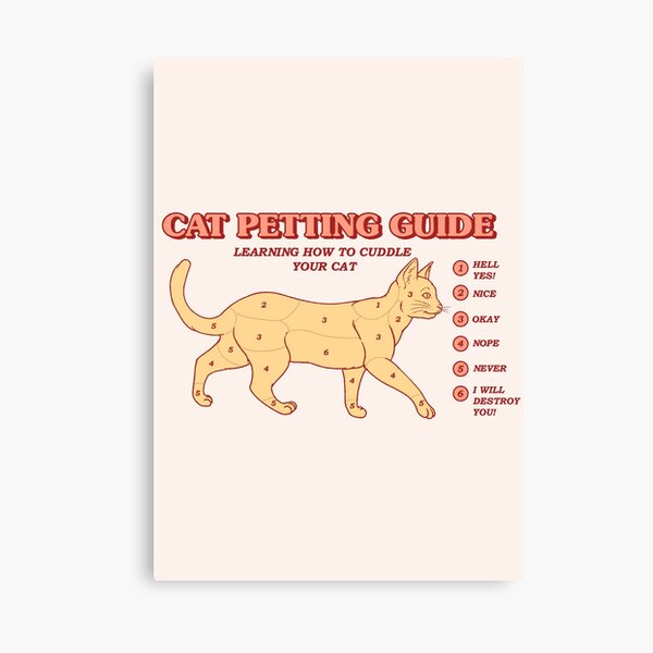 Item preview, Cat Petting Guide designed and sold by Thiago Corrêa.