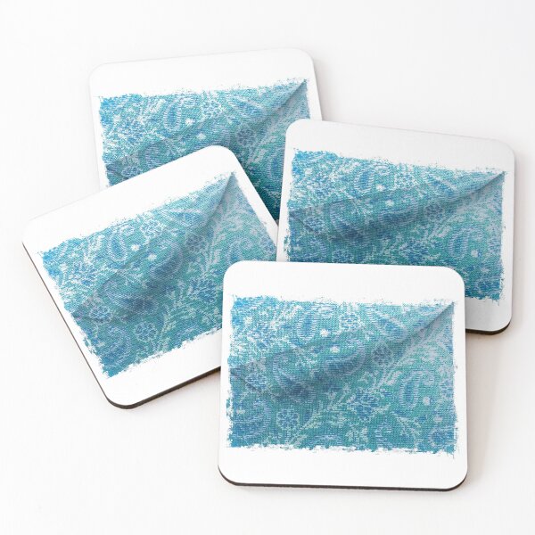 Item preview, Blue Thread And Grunge Ditsy Print designed and sold by Capuletdesigns.