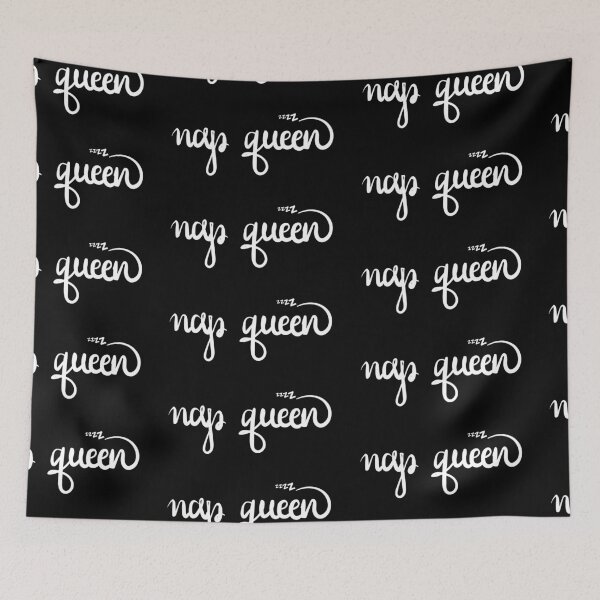 Item preview, Nap queen type text handwritten design on white designed and sold by Laura Ioana V.