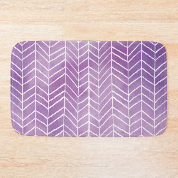 Item preview, Purple Watercolor Herringbone Pattern (purple/white) designed and sold by Design Minds Boutique.
