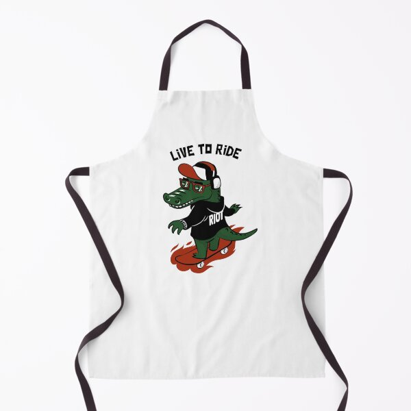 Item preview, Live to Ride - Crocodile skateboarder designed and sold by ManiaTeec.