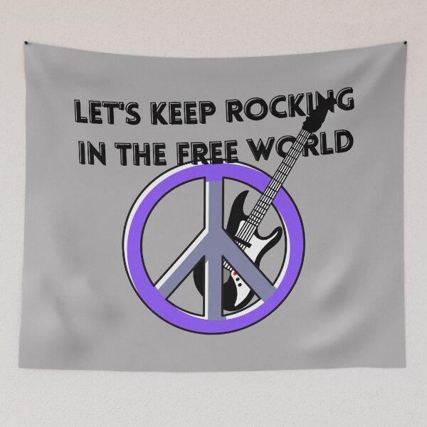 Item preview, Let's Keep Rocking in the Free World designed and sold by artiepants.