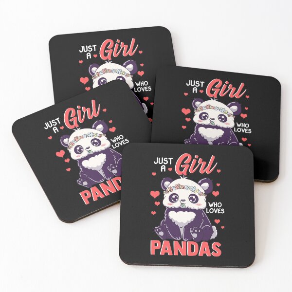 Item preview, Cute & Funny Just A Girl Who Loves Pandas Womens designed and sold by perfectpresents.