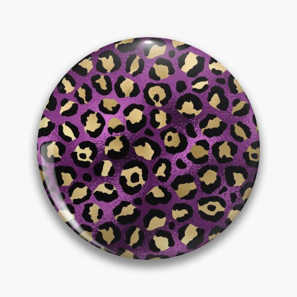 Item preview, Purple And Gold Leopard Spots designed and sold by virilamissa.