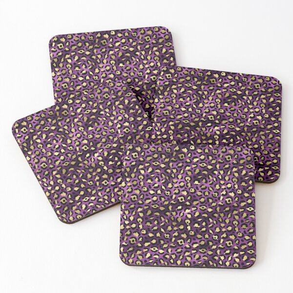 Item preview, Purple And Gold Leopard Spots designed and sold by virilamissa.