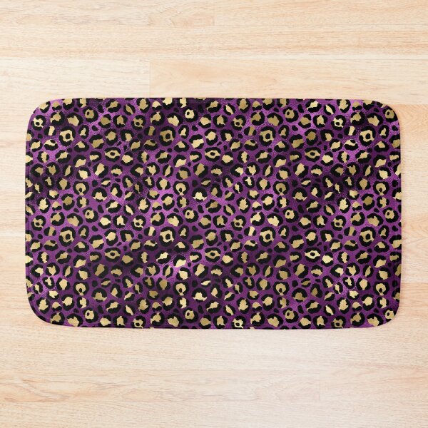 Item preview, Purple And Gold Leopard Spots designed and sold by virilamissa.
