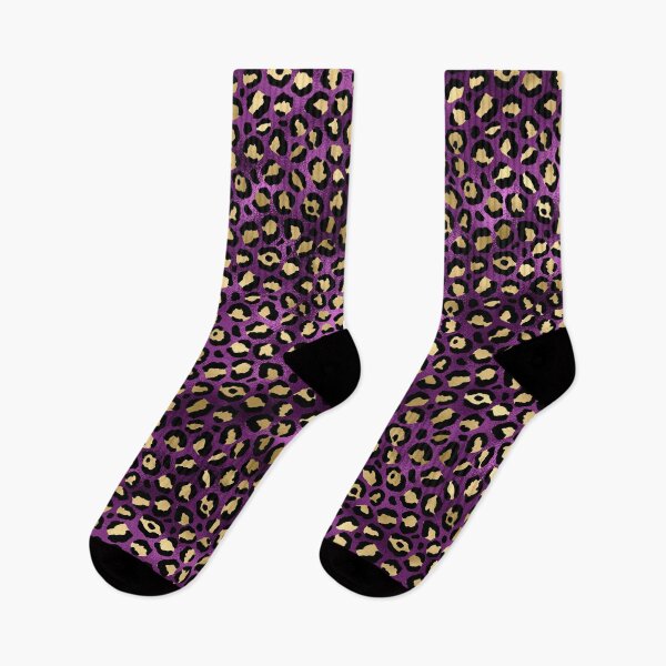 Item preview, Purple And Gold Leopard Spots designed and sold by virilamissa.