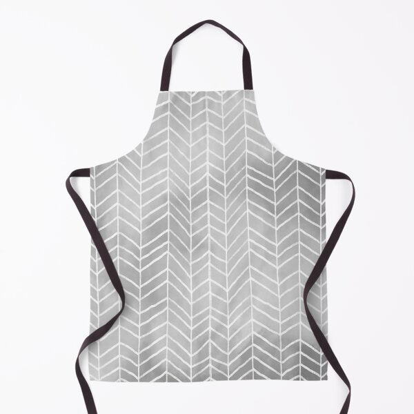 Item preview, Gray Watercolor Herringbone Pattern (white/gray) designed and sold by Design Minds Boutique.
