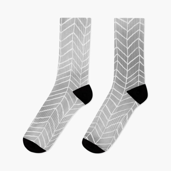 Item preview, Gray Watercolor Herringbone Pattern (white/gray) designed and sold by Design Minds Boutique.