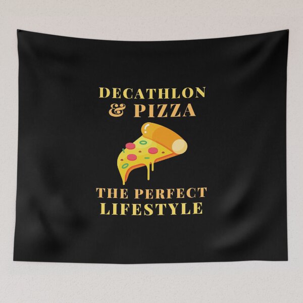 Item preview, decathlon and pizza lifestyle designed and sold by SnowballStep.