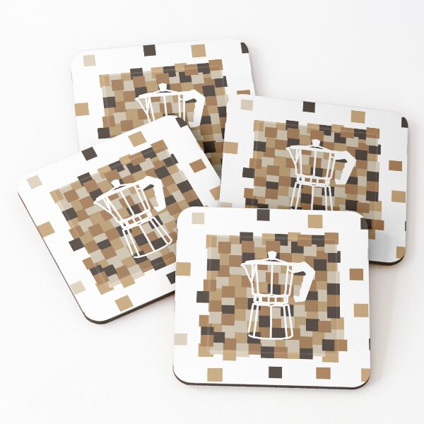 Item preview, Cups and coffemakers checked art designed and sold by thakadlec7.