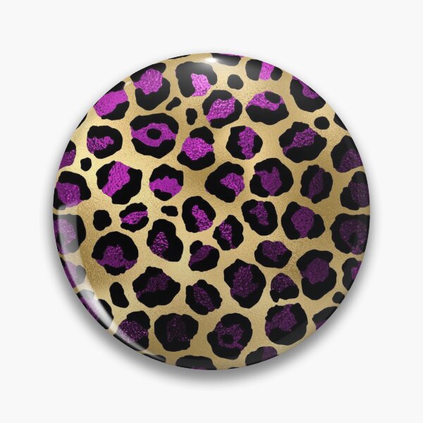 Item preview, Purple And Gold Leopard Spots designed and sold by virilamissa.