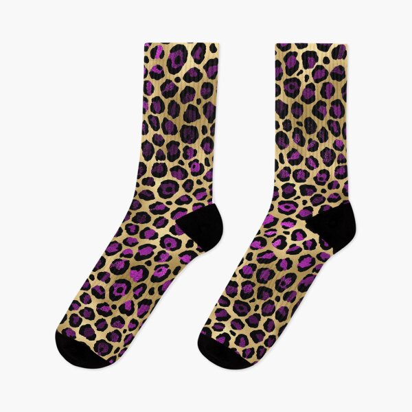Item preview, Purple And Gold Leopard Spots designed and sold by virilamissa.