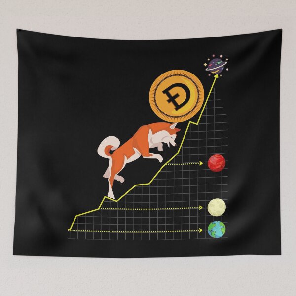 Item preview, Dogecoin Bull Trend Dog Style designed and sold by TrendingTees4u.