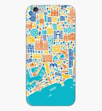 Barcelona City Map Poster iPhone Case
