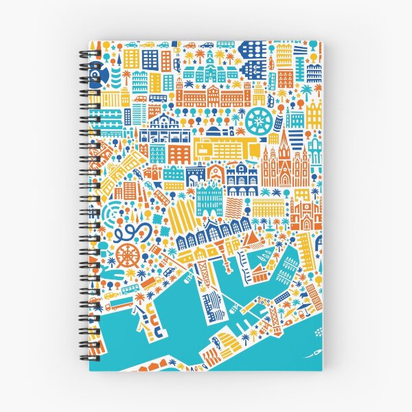 Item preview, Barcelona City Map Poster designed and sold by Vianina.