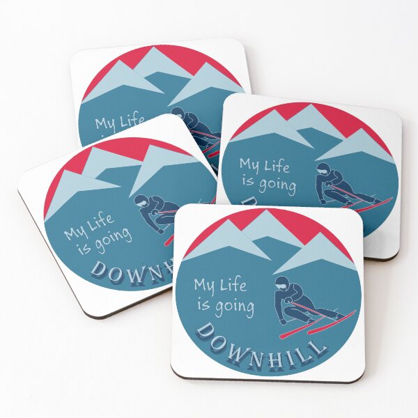 Item preview, Alpine skier. My life is going dowhill. designed and sold by ankatuvo.