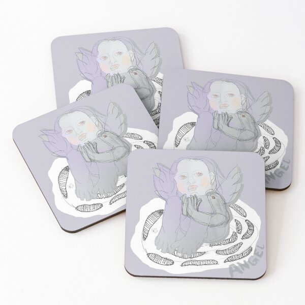 Item preview, Raphaelian Angel Medallion (Pencil Drawing by Alice CCI) designed and sold by VanyssaGraphics.