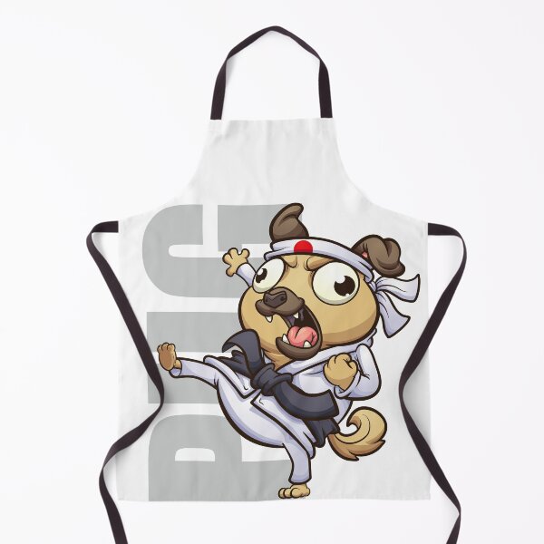 Item preview, Pug Lovers - Karate kicking designed and sold by TransFoto.