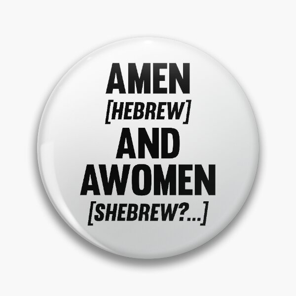 Item preview, Amen And Awomen (Black) Funny designed and sold by BunnyPrinceDegn.