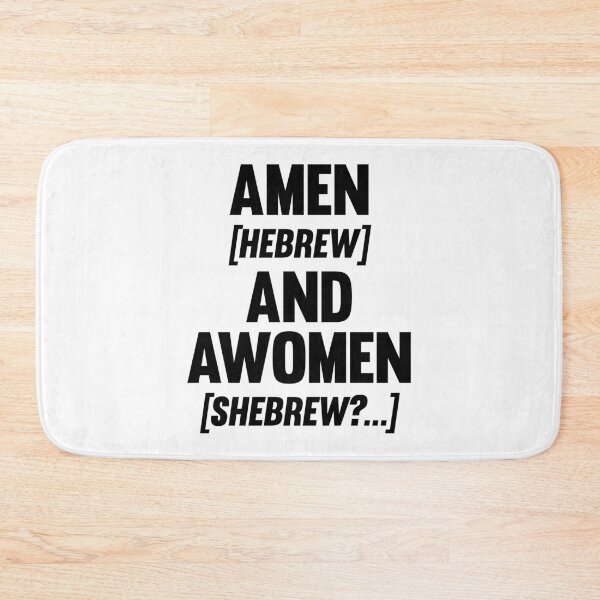 Item preview, Amen And Awomen (Black) Funny designed and sold by BunnyPrinceDegn.