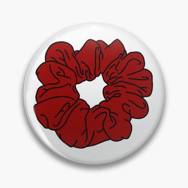 Artikelvorschau, Einfache rote glatt gefärbte Scrunchie Haargummi entworfen und verkauft von piperdooley.