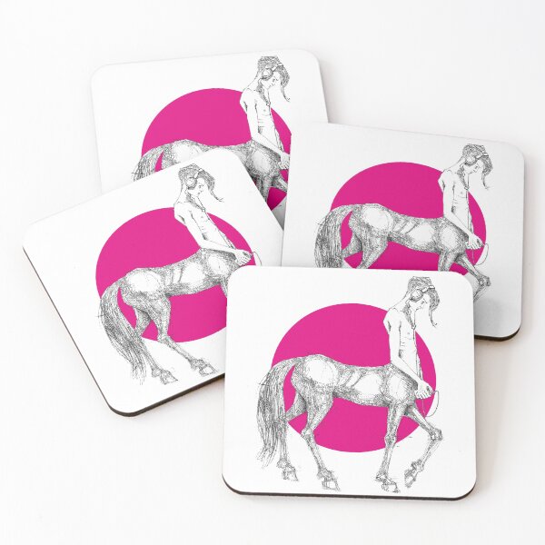 Item preview, Young centaur with headphones and mp3 player, magenta designed and sold by Francesco Carli.