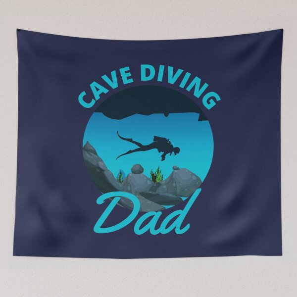 Item preview, Cave Diving Dad Fathers day Caving Spelunking Gift designed and sold by TastefulTees.