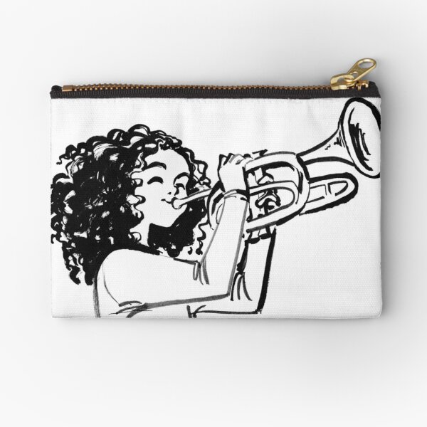 Trumpet Girl Zipper Pouch