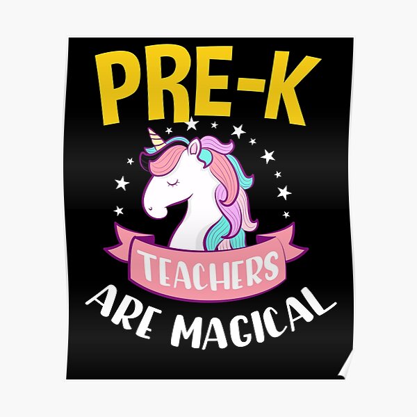 pre-k-teachers-are-magical-pre-k-teacher-gift-poster-for-sale-by