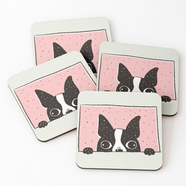 Item preview, Bosston Terrier Peeking designed and sold by gnunes81.